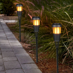 Pochodnia solarna 12,2x108cm lampa solarna z płomieniem