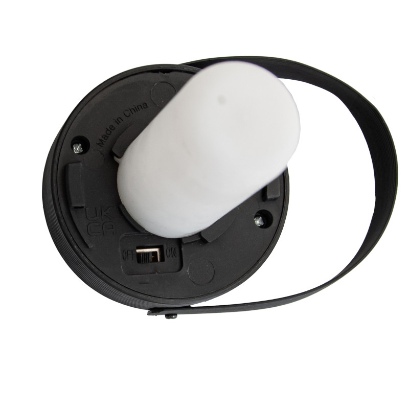 Latarnia solarna 9,5x38cm latarenka z uchwytem 2w1 wisząca stojąca