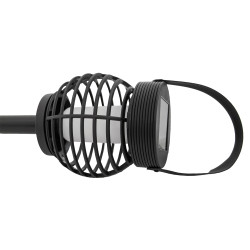 Latarnia solarna 9,5x38cm latarenka z uchwytem 2w1 wisząca stojąca