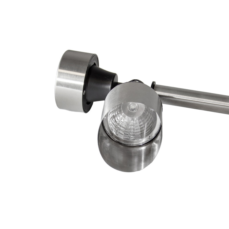 Lampa solarna srebrna punktowa led 5,5x36,5cm