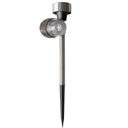 Lampa solarna srebrna punktowa led 5,5x36,5cm