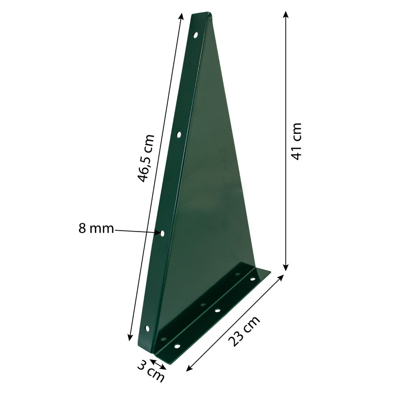 Łącznik wieży XXL para lewe i prawe trójkątny