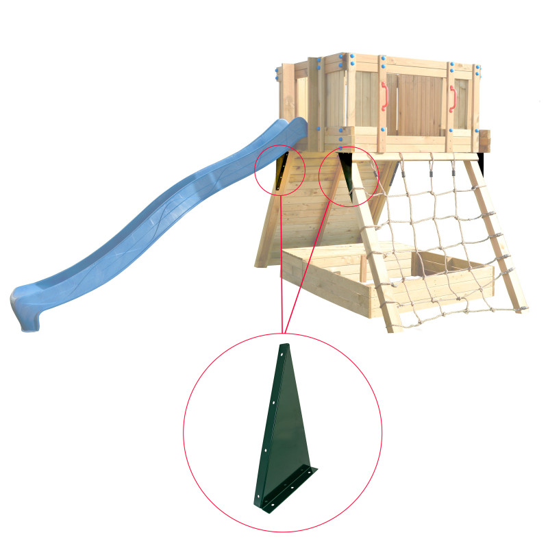 Łącznik wieży XXL para lewe i prawe trójkątny
