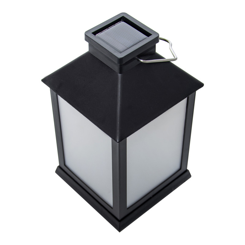 Latarnia solarna 10x19 cm latarenka ogrodowa stojąca wisząca - 3 sztuki