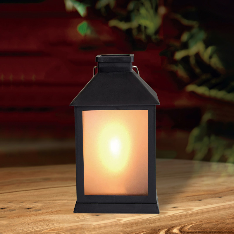 Latarnia solarna 10x19 cm latarenka ogrodowa stojąca wisząca - 3 sztuki