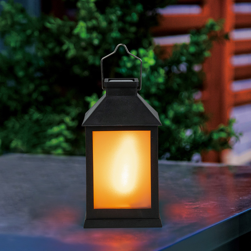 Latarnia solarna 10x19 cm latarenka ogrodowa stojąca wisząca - 3 sztuki