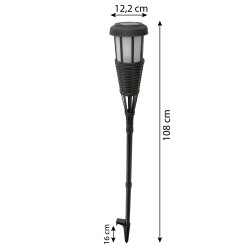 Pochodnia solarna 12,2x108cm lampa solarna z płomieniem - 3 sztuki