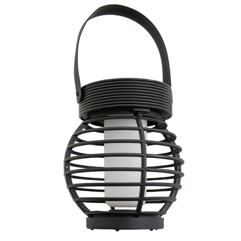 Latarnia solarna 9,5x38cm latarenka z uchwytem 2w1 wisząca stojąca - 3 sztuki