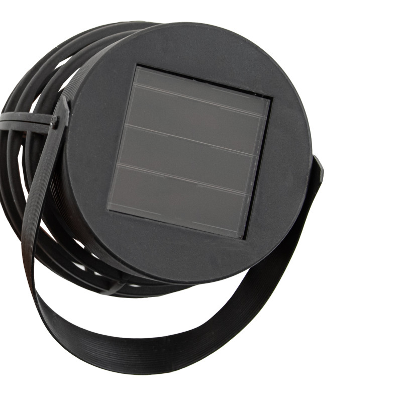 Latarnia solarna 9,5x38cm latarenka z uchwytem 2w1 wisząca stojąca - 3 sztuki