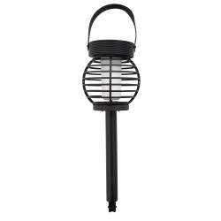 Latarnia solarna 9,5x38cm latarenka z uchwytem 2w1 wisząca stojąca - 6 sztuk