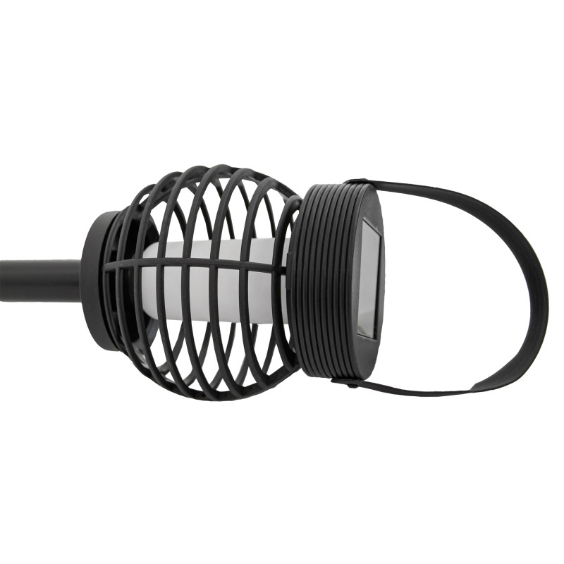 Latarnia solarna 9,5x38cm latarenka z uchwytem 2w1 wisząca stojąca - 6 sztuk