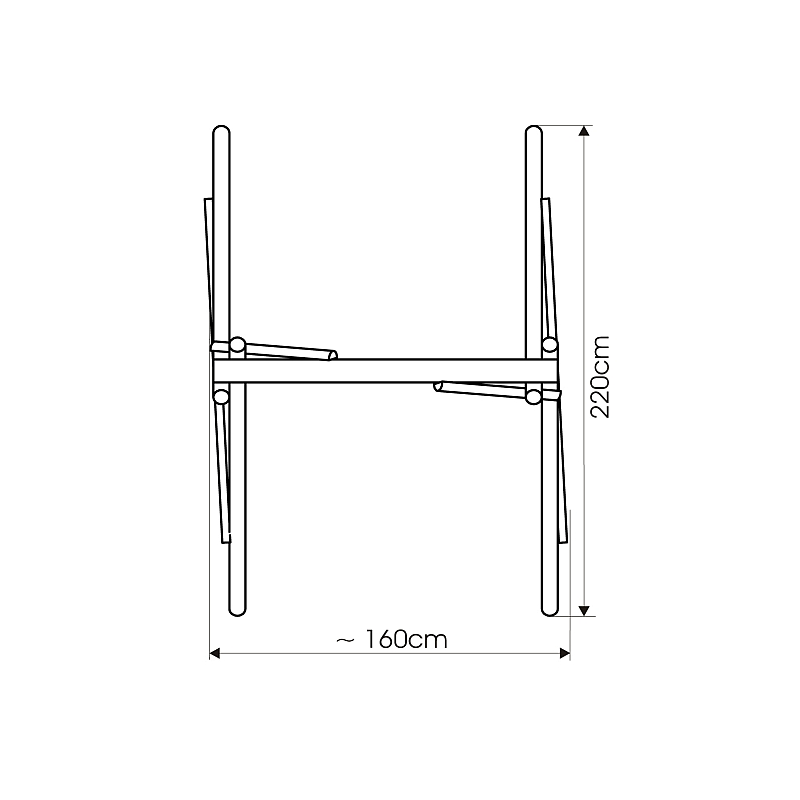Huśtawka "Ula" - wymiarowanie
