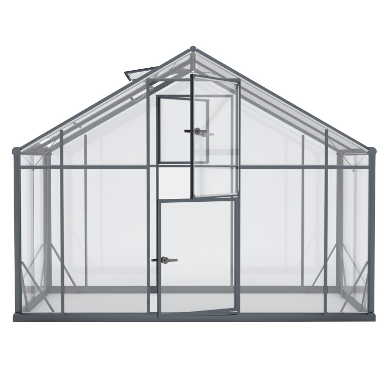 Szklarnia GLASS Szkło Hartowane 290x430cm XL-12 Antracytowa 12,5m2