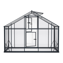 Szklarnia HYBRID UP Poliwęglan Szkło Hartowane 290x360cm XL-10 Czarna 10,44m2