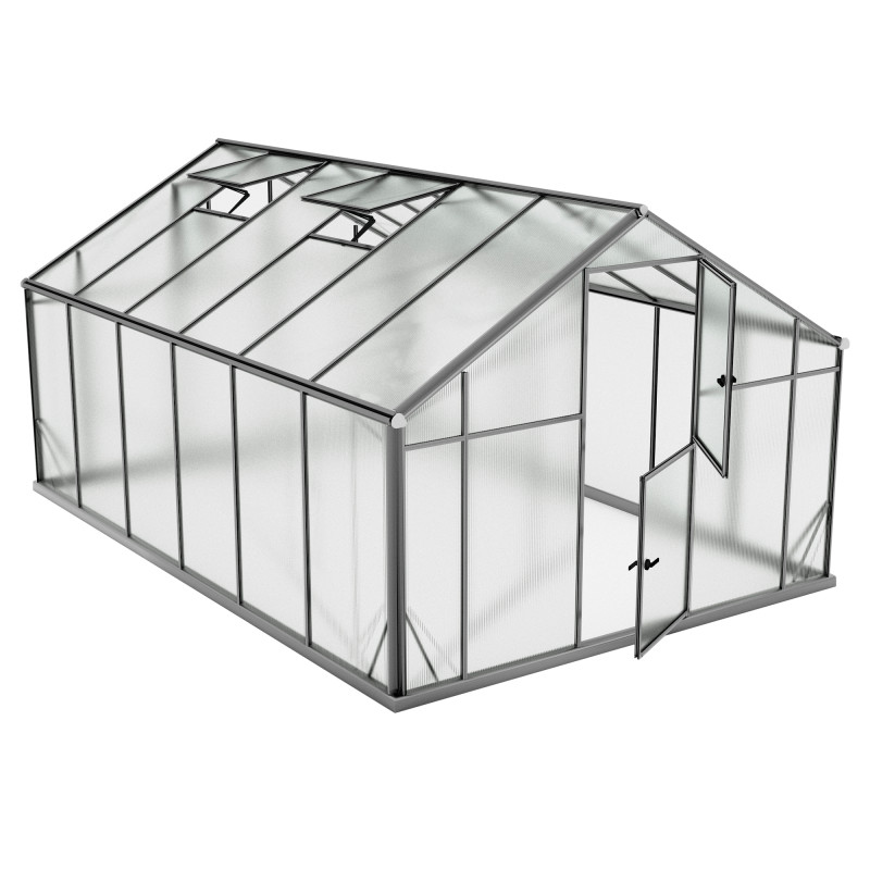 Szklarnia Poliwęglan UP 290x430cm XL-12 Antracytowa 12,5m2 H170