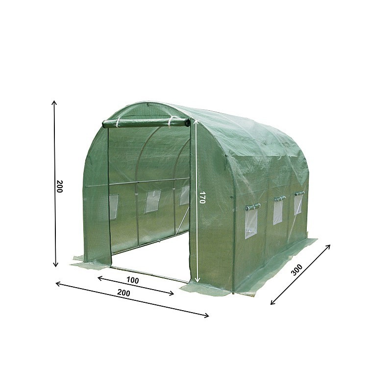 Tunel Szklarniowy PREMIUM 2x3m Tunel Szklarniowy PREMIUM 2x3m