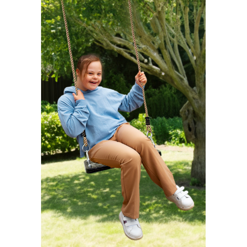 Gumowa huśtawka siedzisko kauczuk czarne