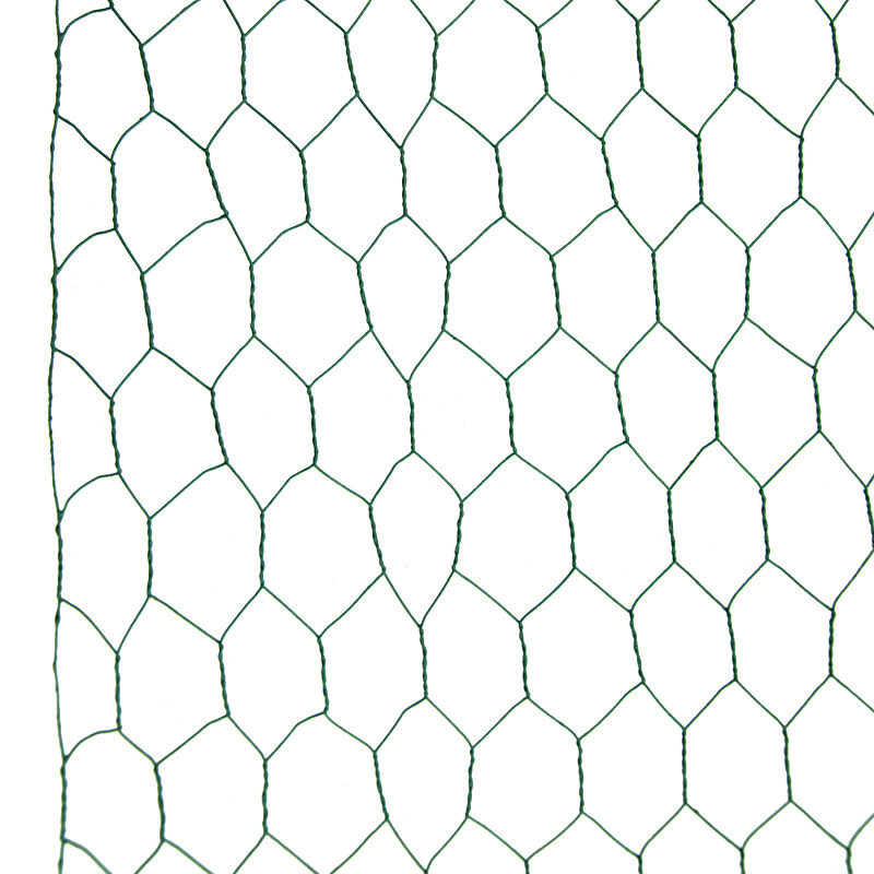 Siatka hexagonalna PCV zielona 0,5x10m ogrodzenie 25x25mm