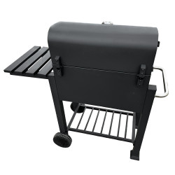 Grill węglowy 113,5X50X107 cm z żeliwnym rusztem + pokrycie