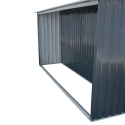 Stalowy domek narzędziowy z drewutnią 324x313x149/190 narzędziownia 10m2 blaszak