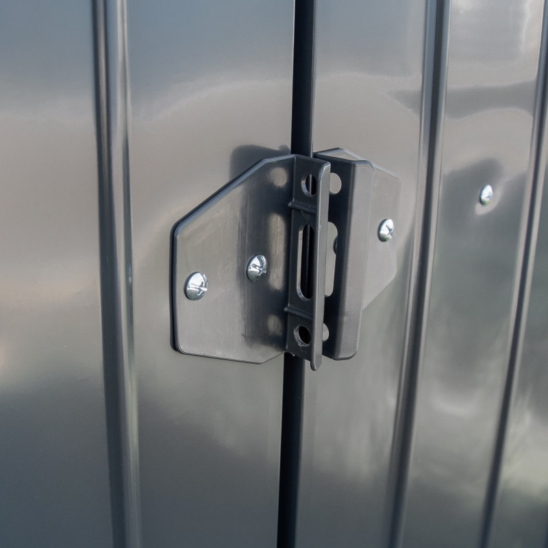 Stalowy domek narzędziowy 10m2 z drewutnią 324x313x149/190 narzędziownia blaszak