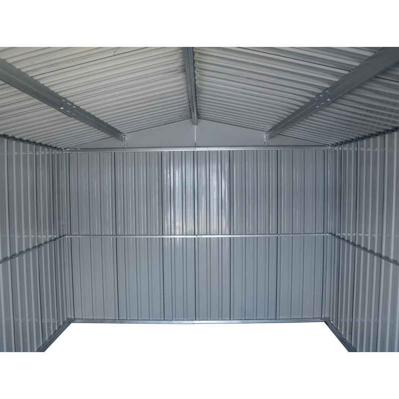 Stalowy domek narzędziowy 10m2 z drewutnią 324x313x149/190 narzędziownia blaszak