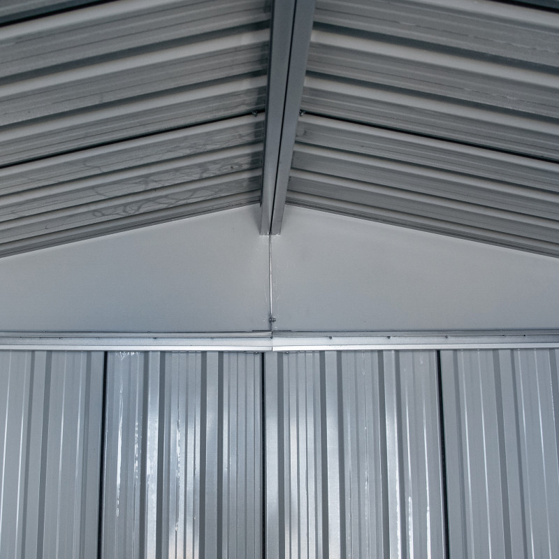 Stalowy domek narzędziowy 10m2 z drewutnią 324x313x149/190 narzędziownia blaszak