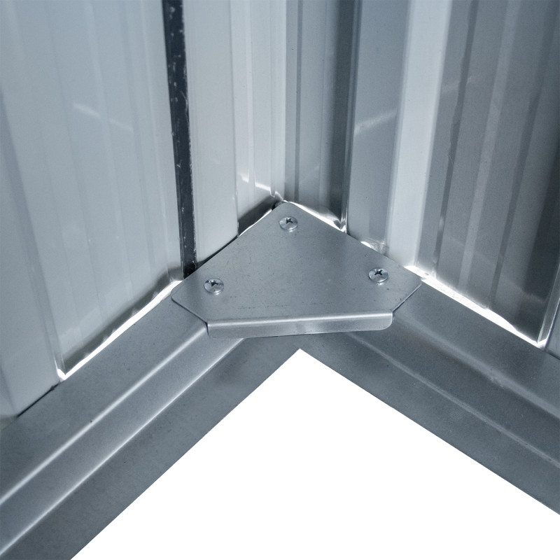 Stalowy domek narzędziowy 10m2 z drewutnią 324x313x149/190 narzędziownia blaszak