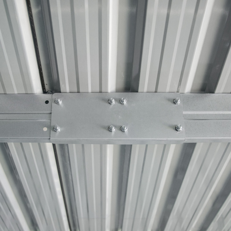 Stalowy domek narzędziowy 10m2 z drewutnią 324x313x149/190 narzędziownia blaszak