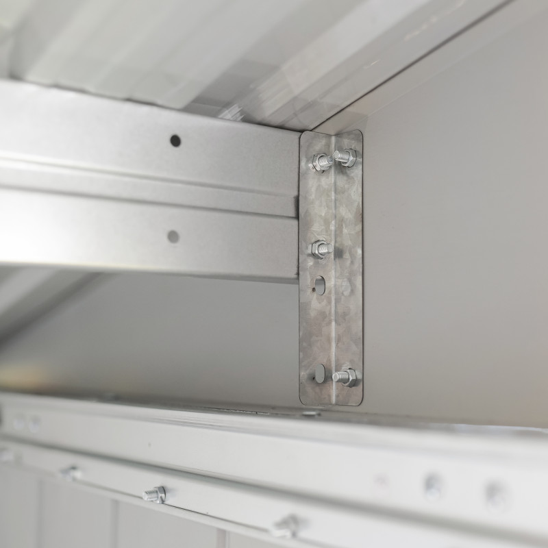 Stalowy domek narzędziowy 10m2 z drewutnią 324x313x149/190 narzędziownia blaszak