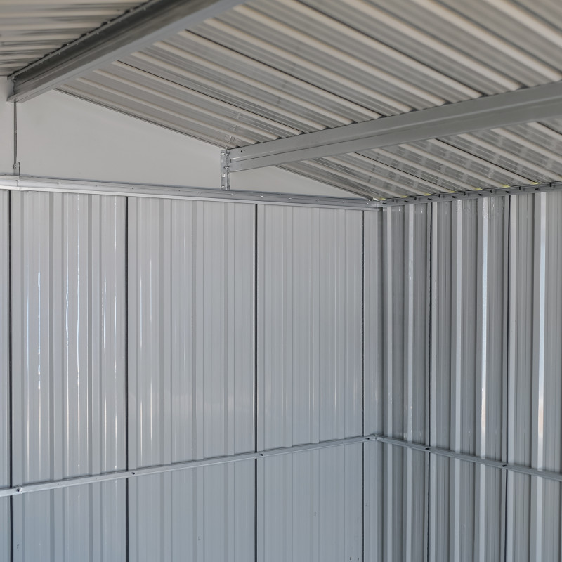 Stalowy domek narzędziowy 10m2 z drewutnią 324x313x149/190 narzędziownia blaszak