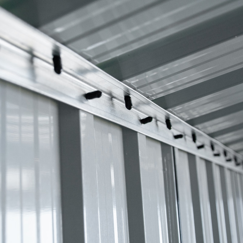 Stalowy domek narzędziowy 10m2 z drewutnią 324x313x149/190 narzędziownia blaszak