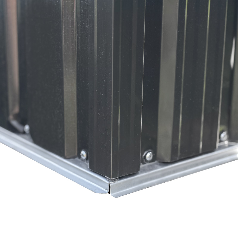 Stalowy domek narzędziowy 10m2 z drewutnią 324x313x149/190 narzędziownia blaszak