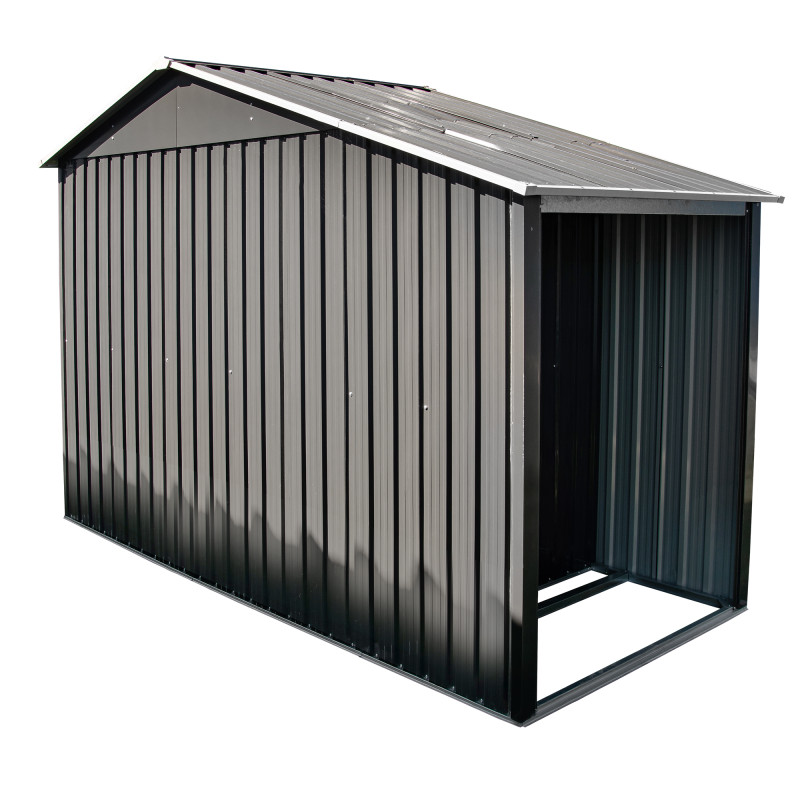 Stalowy domek narzędziowy 3,5m2 z drewutnią 130x279x196 narzędziownia blaszak