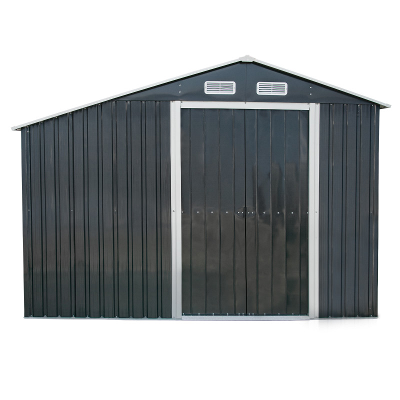 Stalowy domek narzędziowy 3,5m2 z drewutnią 130x279x196 narzędziownia blaszak