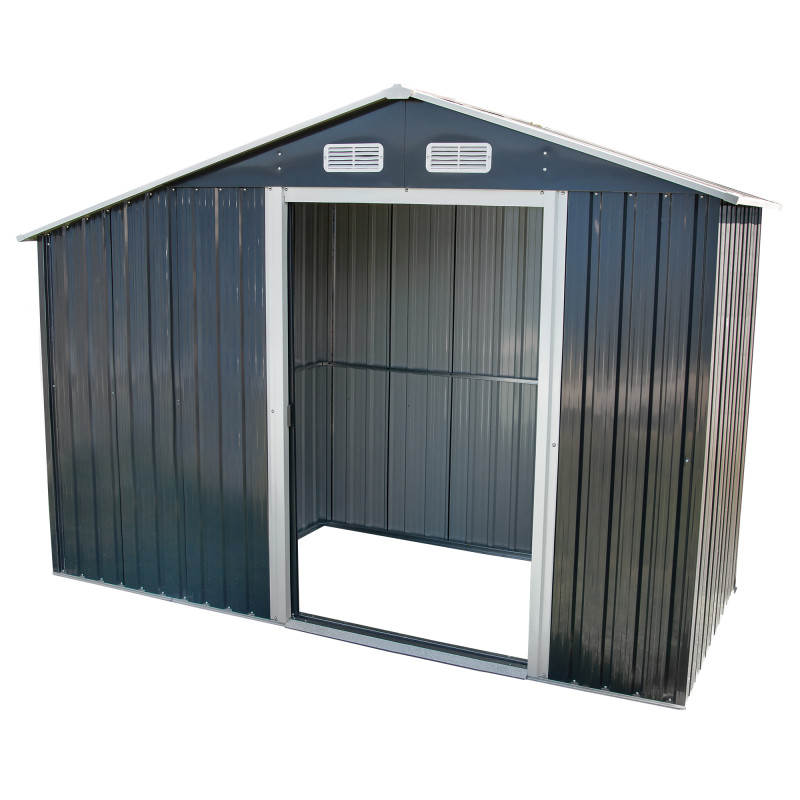 Stalowy domek narzędziowy 3,5m2 z drewutnią 130x279x196 narzędziownia blaszak