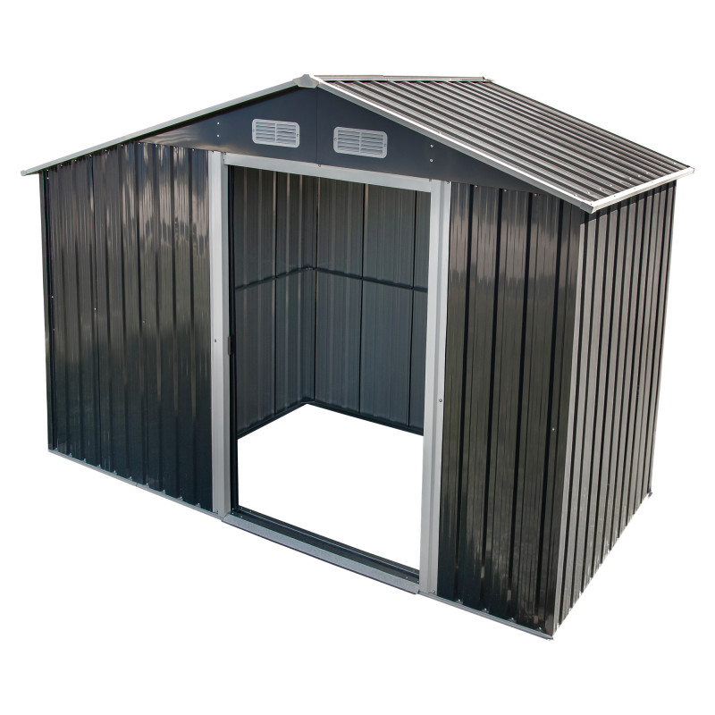 Stalowy domek narzędziowy 3,5m2 z drewutnią 130x279x196 narzędziownia blaszak