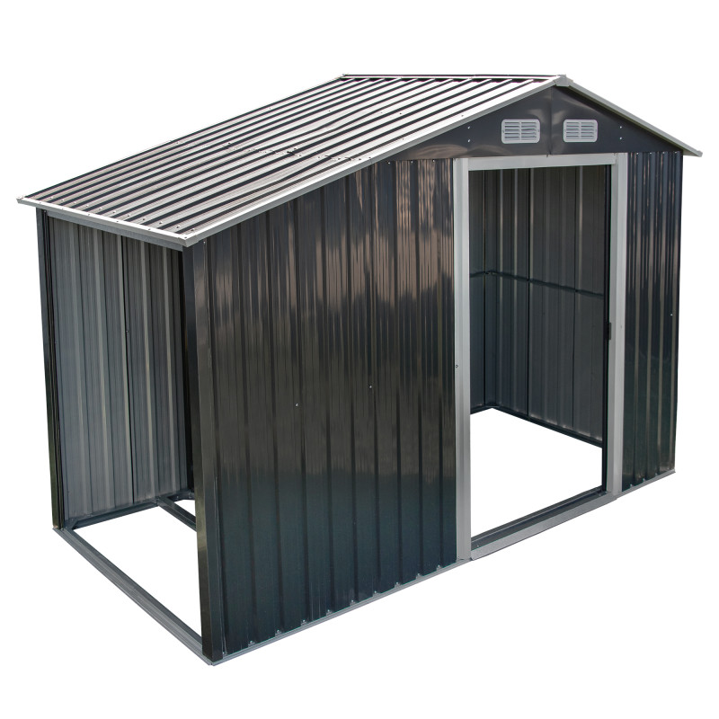 Stalowy domek narzędziowy 3,5m2 z drewutnią 130x279x196 narzędziownia blaszak