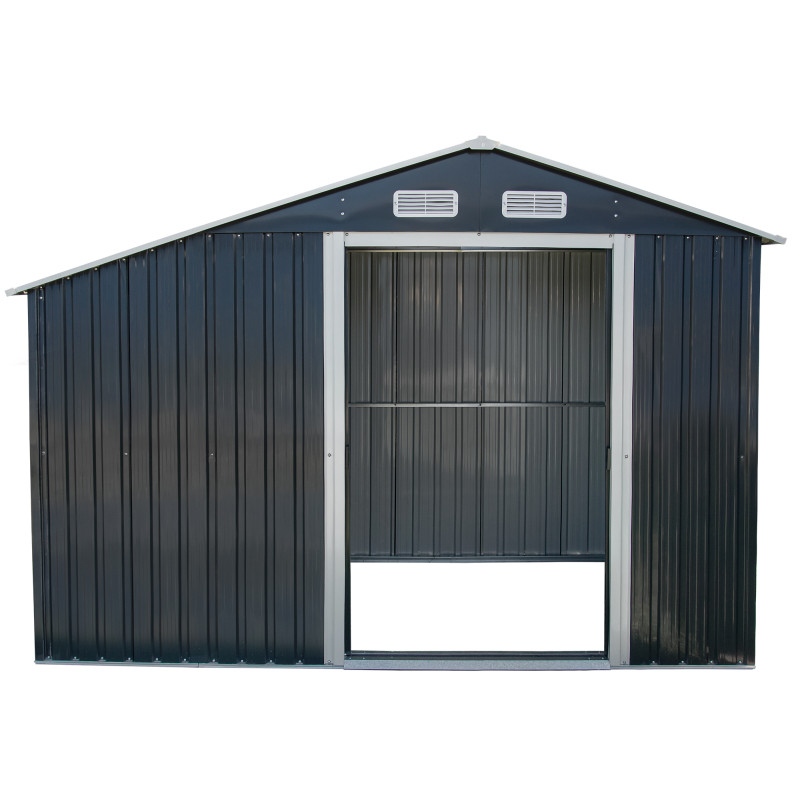 Stalowy domek narzędziowy 3,5m2 z drewutnią 130x279x196 narzędziownia blaszak