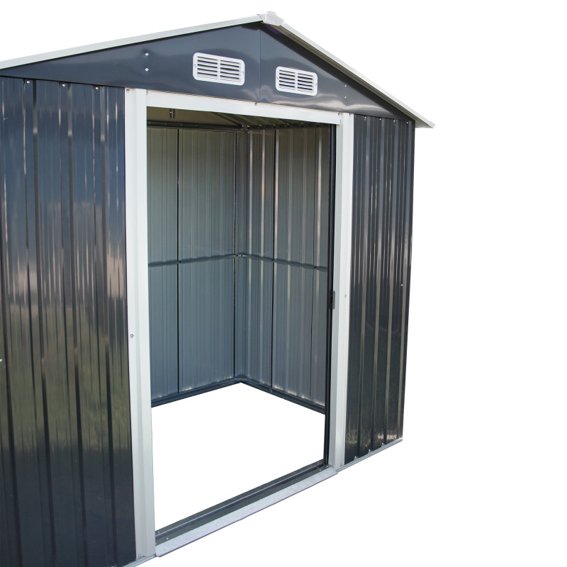 Stalowy domek narzędziowy 3,5m2 z drewutnią 130x279x196 narzędziownia blaszak