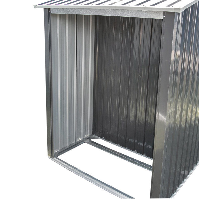 Stalowy domek narzędziowy 3,5m2 z drewutnią 130x279x196 narzędziownia blaszak