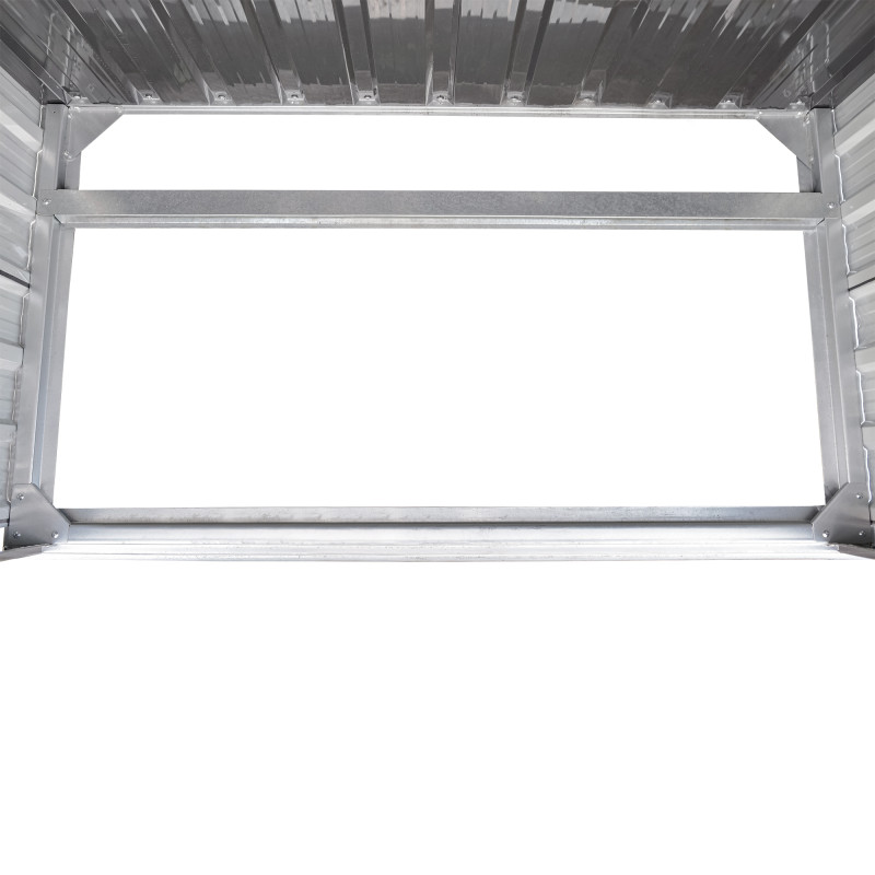 Stalowy domek narzędziowy 3,5m2 z drewutnią 130x279x196 narzędziownia blaszak