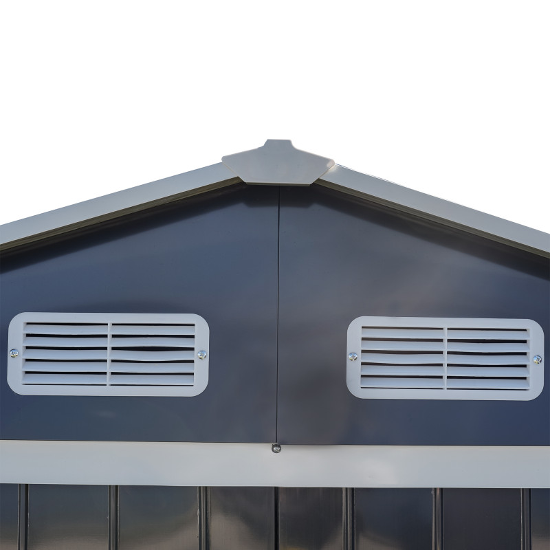 Stalowy domek narzędziowy 3,5m2 z drewutnią 130x279x196 narzędziownia blaszak