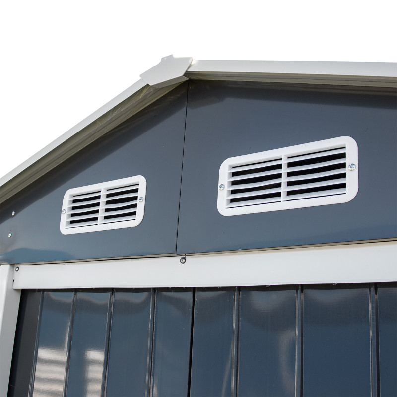 Stalowy domek narzędziowy 3,5m2 z drewutnią 130x279x196 narzędziownia blaszak