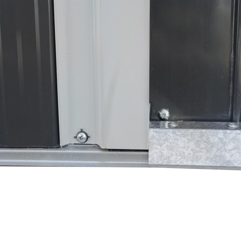 Stalowy domek narzędziowy 3,5m2 z drewutnią 130x279x196 narzędziownia blaszak