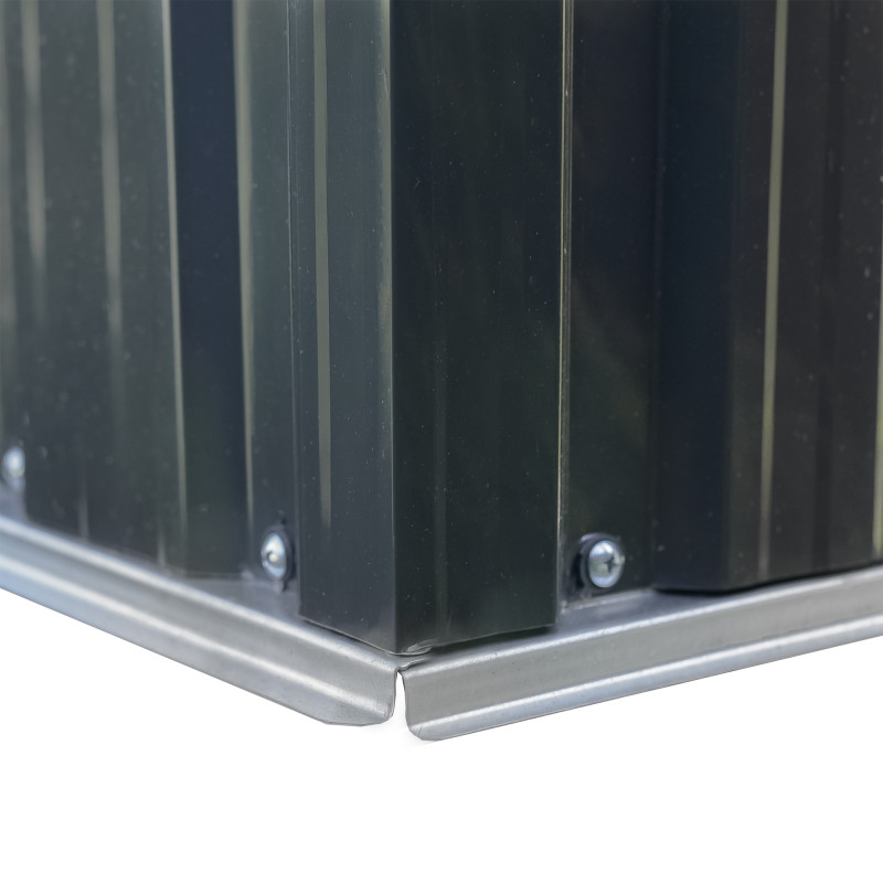 Stalowy domek narzędziowy 3,5m2 z drewutnią 130x279x196 narzędziownia blaszak