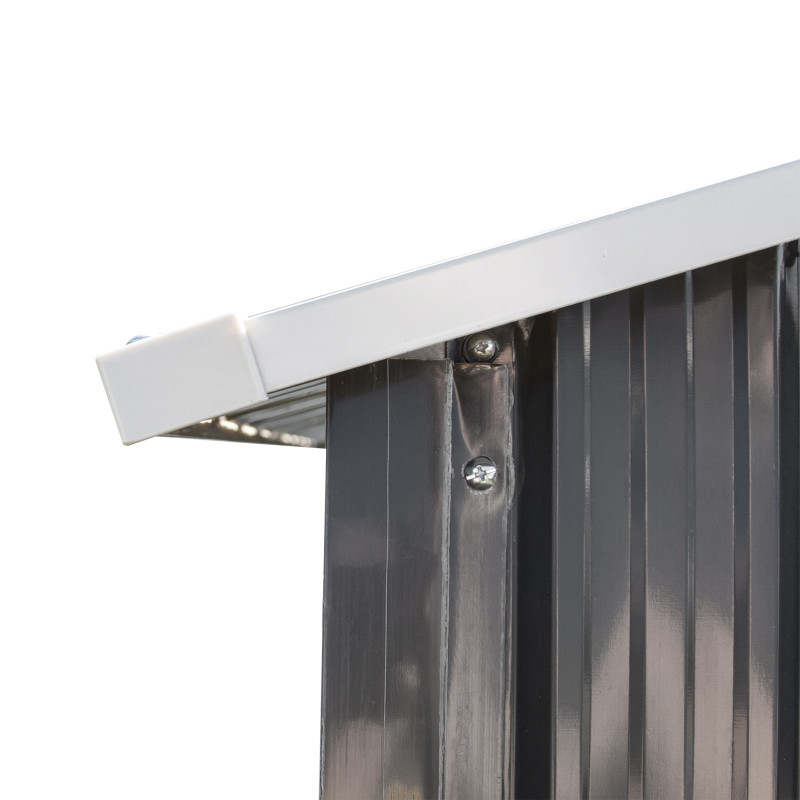 Stalowy domek narzędziowy 3,5m2 z drewutnią 130x279x196 narzędziownia blaszak