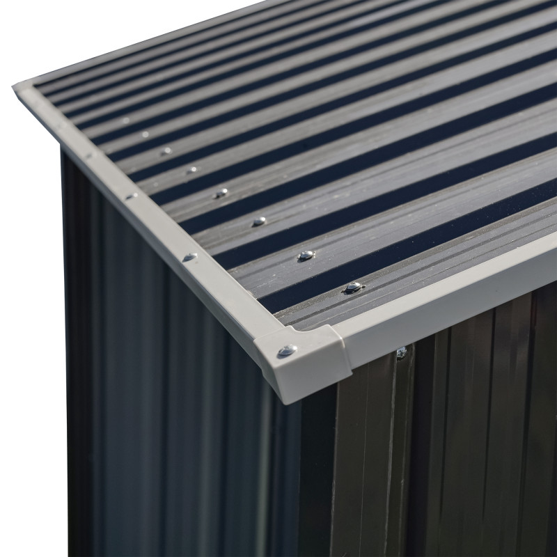 Stalowy domek narzędziowy 3,5m2 z drewutnią 130x279x196 narzędziownia blaszak