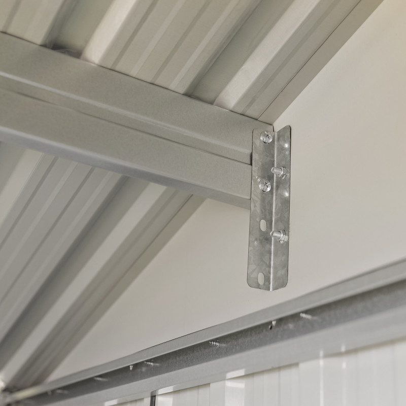 Stalowy domek narzędziowy 3,5m2 z drewutnią 130x279x196 narzędziownia blaszak