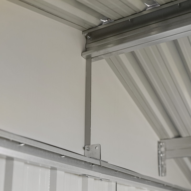 Stalowy domek narzędziowy 3,5m2 z drewutnią 130x279x196 narzędziownia blaszak